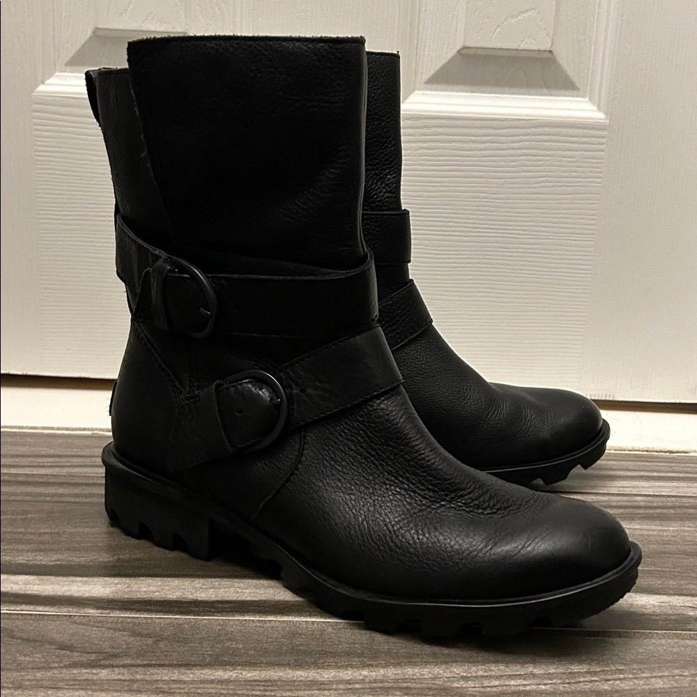 Sorel Phoenix™ Moto Black Leather Boots